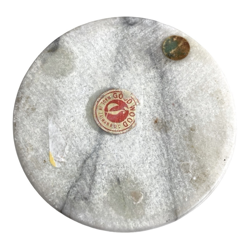 White Marble Vintage Candle Holder Heavy Stone Decor. Goodwood, Art Classic Chic - Picture 5 of 8